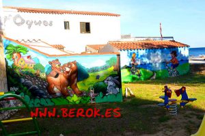 mural_infantil_osos_camping