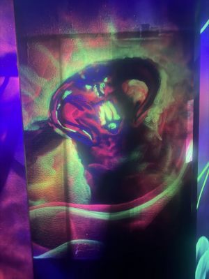 Graffiti Balrog Fluorescente Senor De Los Anillos 300x100000