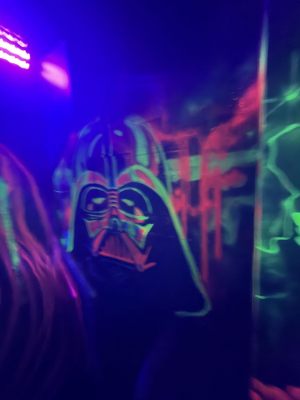 Graffiti Darth Vader Fluorescente Star Wars Neon 300x100000