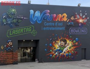 Mural Wanna centre doci i entreteniment lasertag bowling