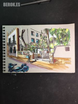 Dibujo Urbano Sitges El Prado 300x100000