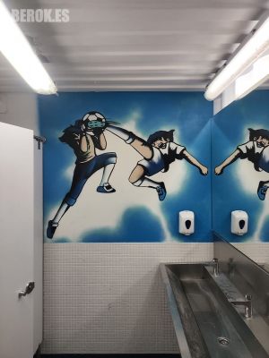 Graffitis Oliver Atom Ed Warner Lavabo 300x100000