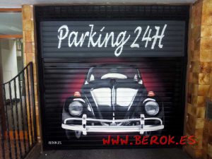 graffitis_persianas_parking_escarabajo