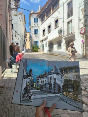 Dibujo Urbano Sitges Usk Urban Sketchers Sitges Garraf 300x100000